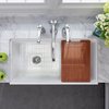 Nantucket Sinks 36-inch Workstation Fireclay Apron Sink with Accessories White T-PS36W